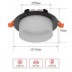 Светильник встраиваемый In Home GX53R-SOFT FG-BL под GX53 матовый плафон 110*53 мм черный