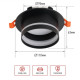 Светильник встраиваемый In Home GX53R-SOFT NL-BL под GX53 c подсветкой 110*63 мм черный