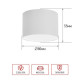 Светильник потолочный In Home НПБ Цилиндр GX53-SBM-WH 80*55 мм белый