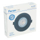 Светильник встраиваемый Feron AL540 52051 12W 4000K 960Lm черный круг