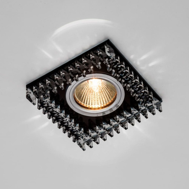 Светильник потолочный Max Light Crystal 25 Black MR16 ограненное стекло черный