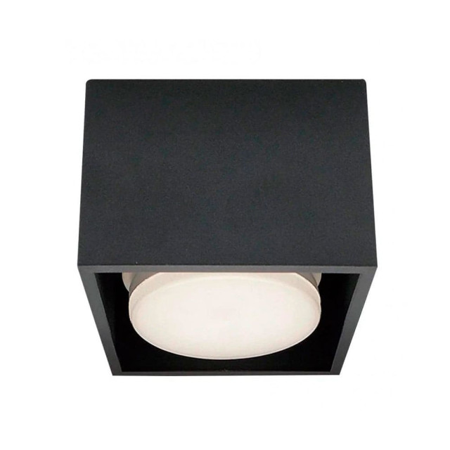 Светильник накладной Max Light Cast 95 GХ53 Black алюминиевое литье круглый черный