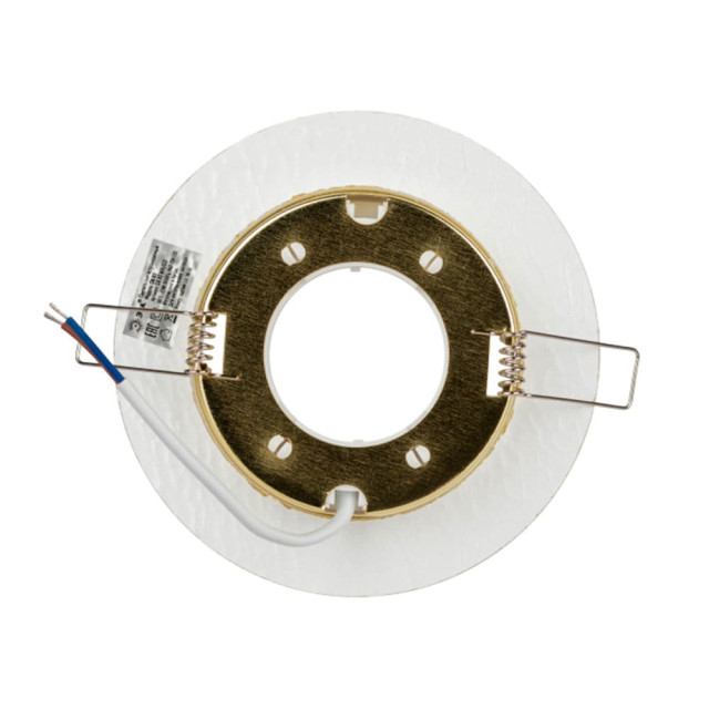 Светильник точечный Эра DK80 Б0019576 WH/GD 220V/13W GX53 белый/золото