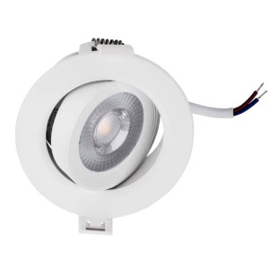 Светильник точечный Lumin'arte COB-DLL5W-YR SMD LED 5W 3000K 325LM 85*38 мм поворотный металл/пластик