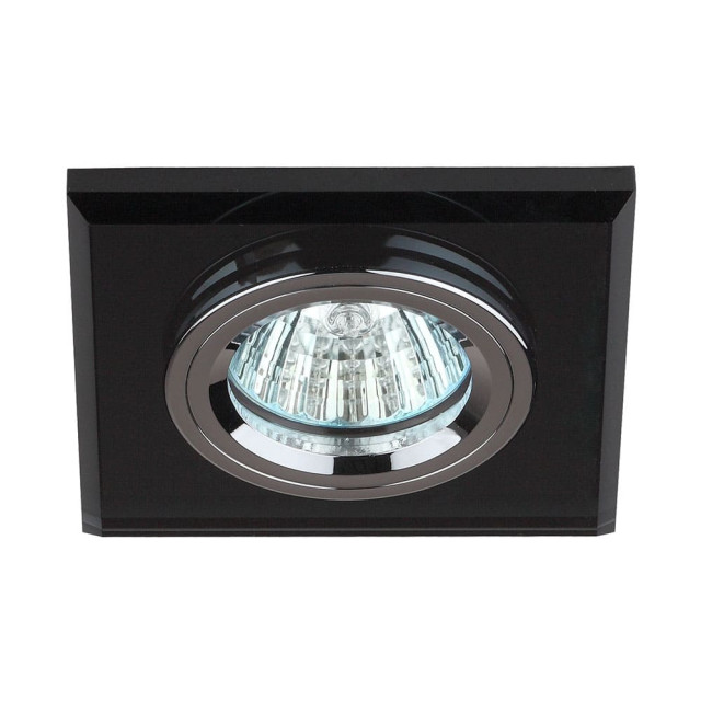 Светильник точечный Эра DK8 C0043792 CH/BK MR16 12V/220V 50W акрил серый черный
