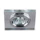 Светильник точечный Эра DK8 C0043740 CH/WH MR16 12V/220V 50W декор стекло квадрат хром/зеркальный