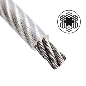 Трос стальной в ПВХ оплетке Starfix SMP-53736-100 М6(5)