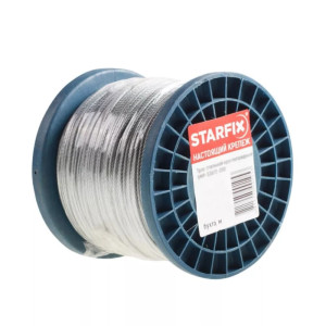Трос стальной в ПВХ оплетке Starfix SMP-53736-100 М6(5)