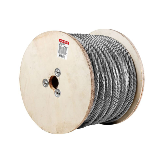 Трос стальной Starfix SMP-53713-100 оцинкованный М12