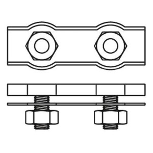 Зажим для троса Starfix SMM1-42873-2 duplex двойной 6 мм 2 шт