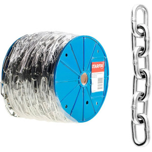Цепь сварная Starfix SMP-63690-15 короткозвенная оцинкованная М10 DIN 766