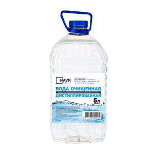 Вода дистиллированная Navr очищенная 5 л