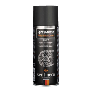 Смазка синтетическая литиевая Senfineco SprayGrease White lithium grease 9977 белая 450 мл