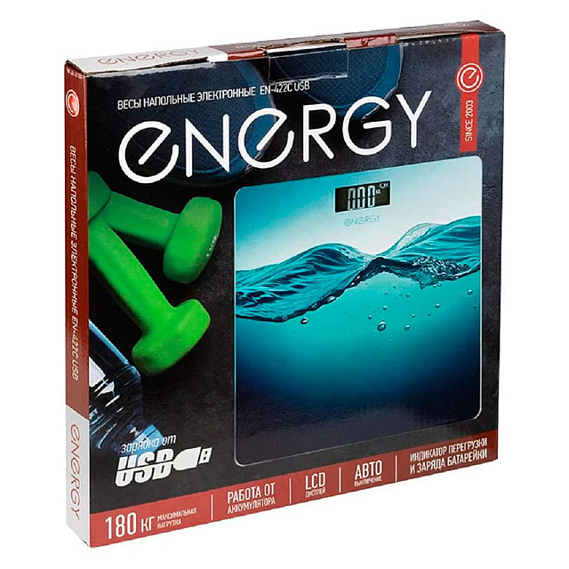 Весы напольные Energy EN-422C электронные USB 180 кг