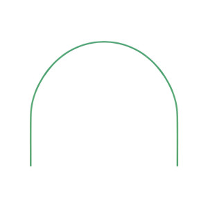 Дуги парниковые Russia 64407 в ПВХ 0.75*0.9 м диаметр 10 мм 6 шт