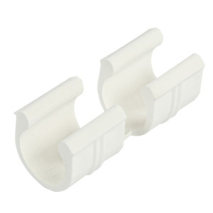 Зажим Palisad 64426 для крепления пленки к каркасу парника 20 мм белый 10 шт