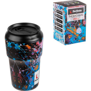 Термокружка Perfecto Linea 3D Dark splash 27-450103 нержавеющая сталь 450 мл