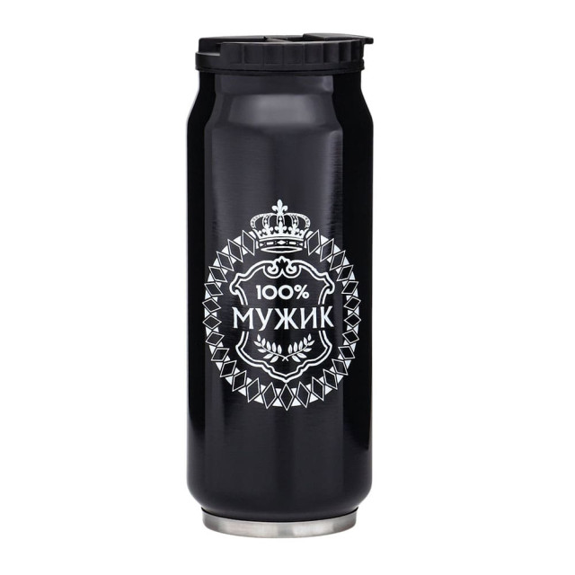 Термокружка Мастер К Банка 100% мужик 400 мл