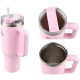 Термокружка Perfecto Linea Styley delicate rose 27-120011 c трубочкой нержавеющая сталь 1180 мл