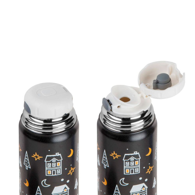 Термос Perfecto Linea Snowy spell 27-500225 нержавеющая сталь черный 500 мл
