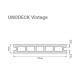 Террасная доска RusDecking UnoDeck Vintage 150*24*4000 мм орех
