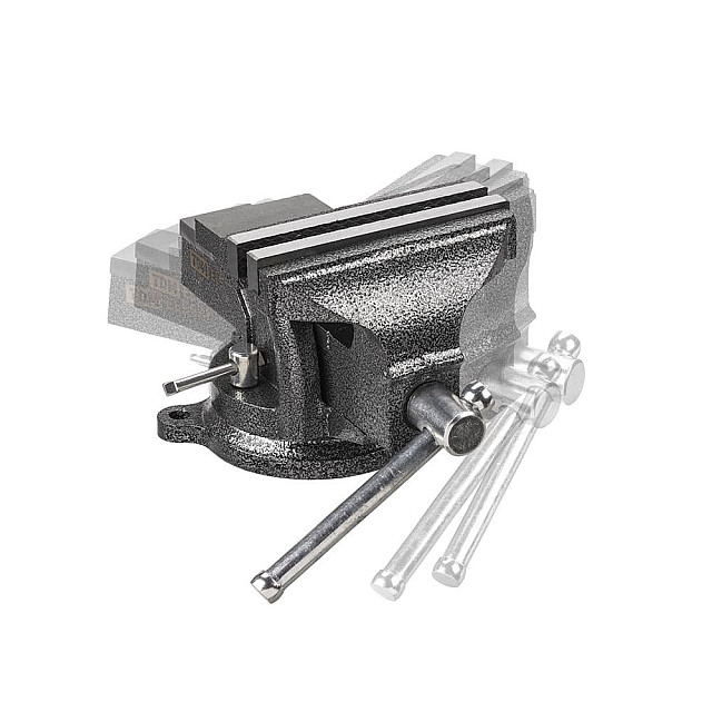 Тиски TDM Electric Рубин SQ1026-0132 слесарные поворотные c наковальней 125 мм