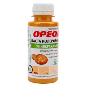 Паста колеровочная Ореол №03 универсальная желто-коричневый 100 мл
