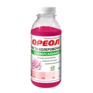 Паста колеровочная Ореол №09 универсальная розовый 100 мл