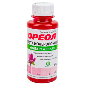 Паста колеровочная Ореол №10 универсальная фуксия 100 мл