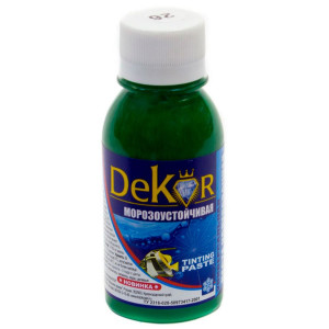 Паста колерная Dekor №26 зеленый 0.1 кг