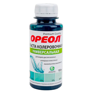 Паста колеровочная Ореол №15 универсальная морская волна 100 мл