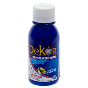 Паста колерная Dekor №17 синий 0.1 кг