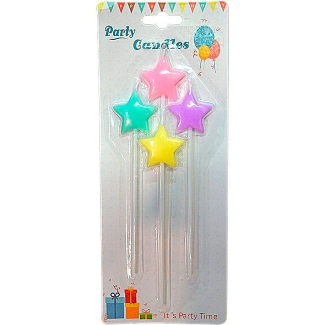 Набор свечей Market Union MA0789 праздничных 4 шт