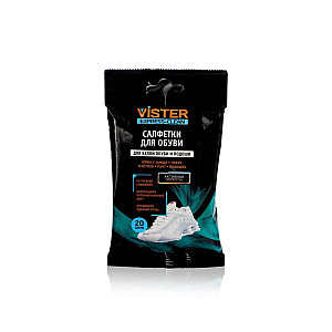 Салфетки влажные для обуви Vister Express Clean для гладкой кожи очищающие 20 шт