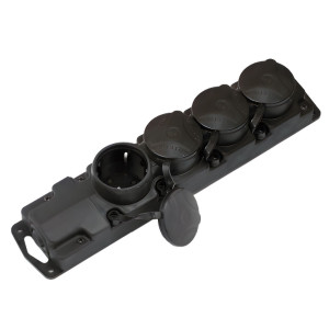 Розетка переносная Bylectrica Р16-768 4 гнезда черная