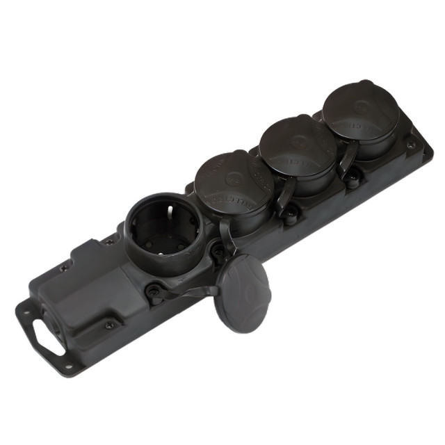 Розетка переносная Bylectrica Р16-768 4 гнезда черная