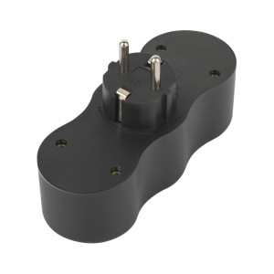 Тройник Эра SPx-3e-B Б0059723 3 гнезда с заземлением черный