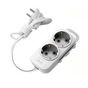 Удлинитель EL-BI Myra 527-010205-221 2 гнезда с заземлением белый 5 м