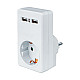 Адаптер Navigator 61 699 NAD-USB02-1E-C-WH 1 гнездо с заземлением