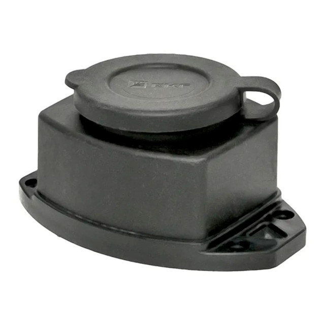 Колодка розеточная EKF Марс RPS-014-16-230-44 2P+PE 16A IP44 с защитной крышкой каучуковая