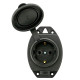 Колодка розеточная EKF Марс RPS-014-16-230-44 2P+PE 16A IP44 с защитной крышкой каучуковая