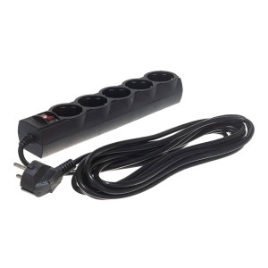Сетевой фильтр Perfeo Powerx 8544429009 5 розеток черный 5 м