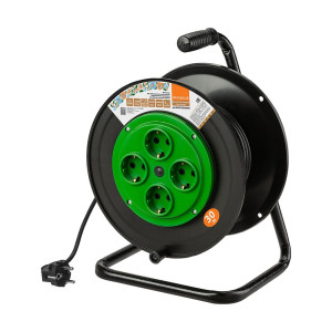 Удлинитель на катушке TDM Electric Народный SQ1307-0522 силовой 4 гнезда с заземлением з 30 м