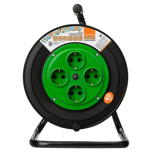 Удлинитель на катушке TDM Electric Народный SQ1307-0513 силовой 4 гнезда с заземлением 40 м