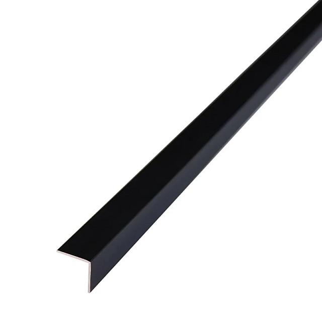 Уголок алюминиевый Русский профиль 15*15 мм анодированый 3 м черный матовый