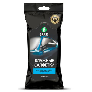 Салфетки влажные Grass IT-0313 для очистки стекол зеркал и фар 30 шт