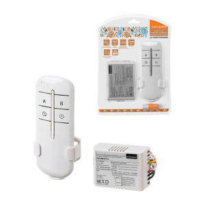 Комплект для беспроводного управления освещением TDM Electric Народный Уютный дом ПУ3-МK-Н-2 SQ1508-0113 2 канала
