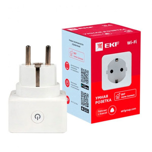 Умная розетка EKF Сonnect PRO RCS-1-WF Wi-Fi белая