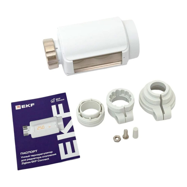 Умный терморегулятор EKF Connect Zigbee ett-8 для радиатора отопления