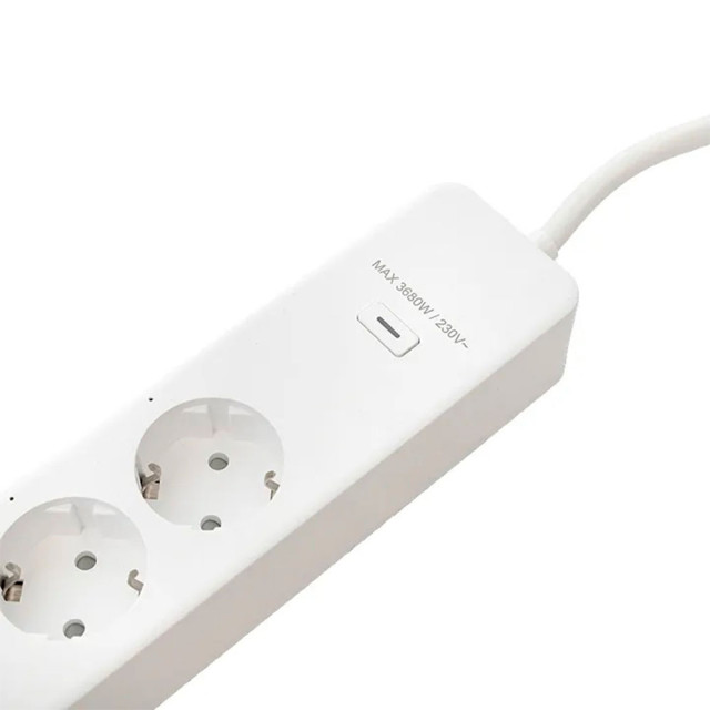 Умный удлинитель EKF Connect RCE-2-WF Wi-Fi PRO 4 гнезда с заземлением+USB*3+Type-C